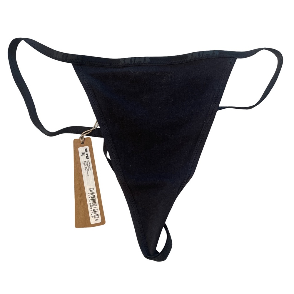 SKIMS String Thong Cotton Logo size large